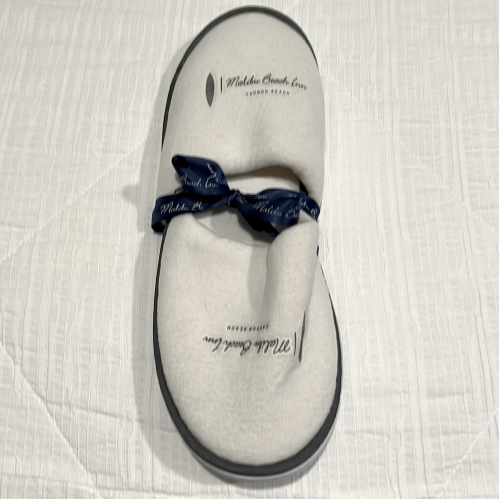 Malibu Beach Inn, Carbon Beach, CA. Slippers